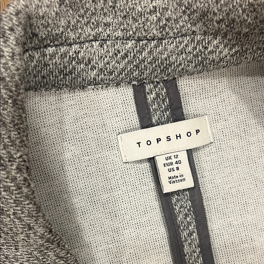 Topshop Classic Gray Blazer - Picture 2 of 4